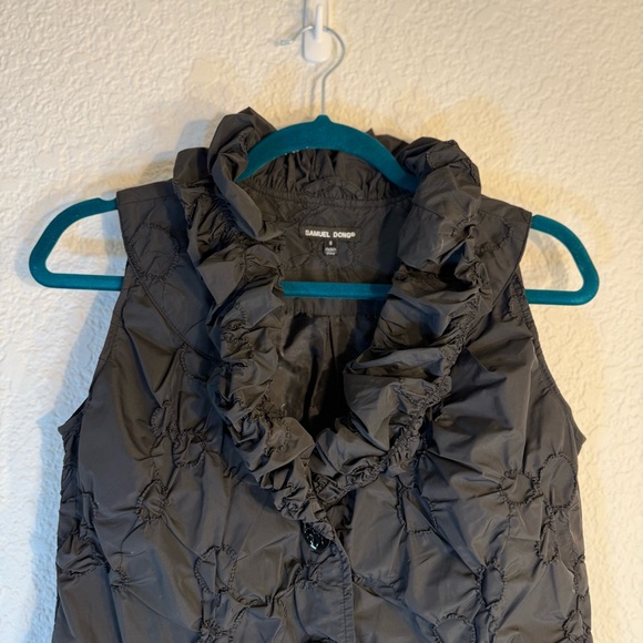 Samuel Dong sleeveless black textured dress/tunic “bubble dress”. Black Size S - Picture 2 of 12